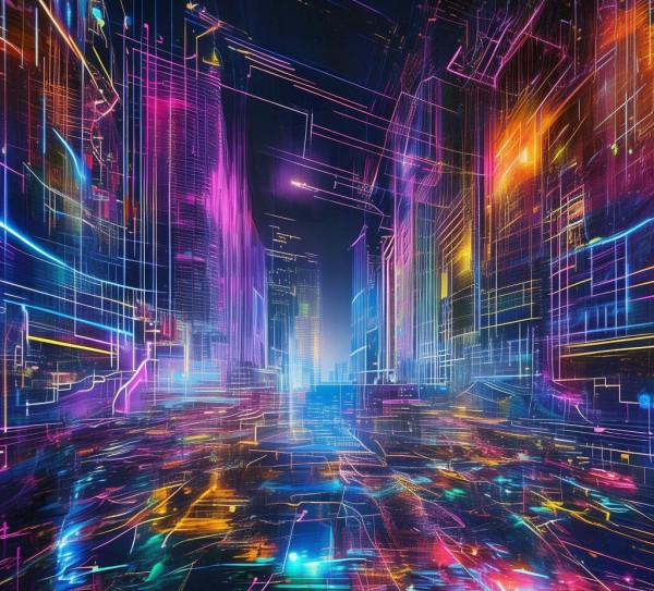 科技动态图奇画，未来留下的印记